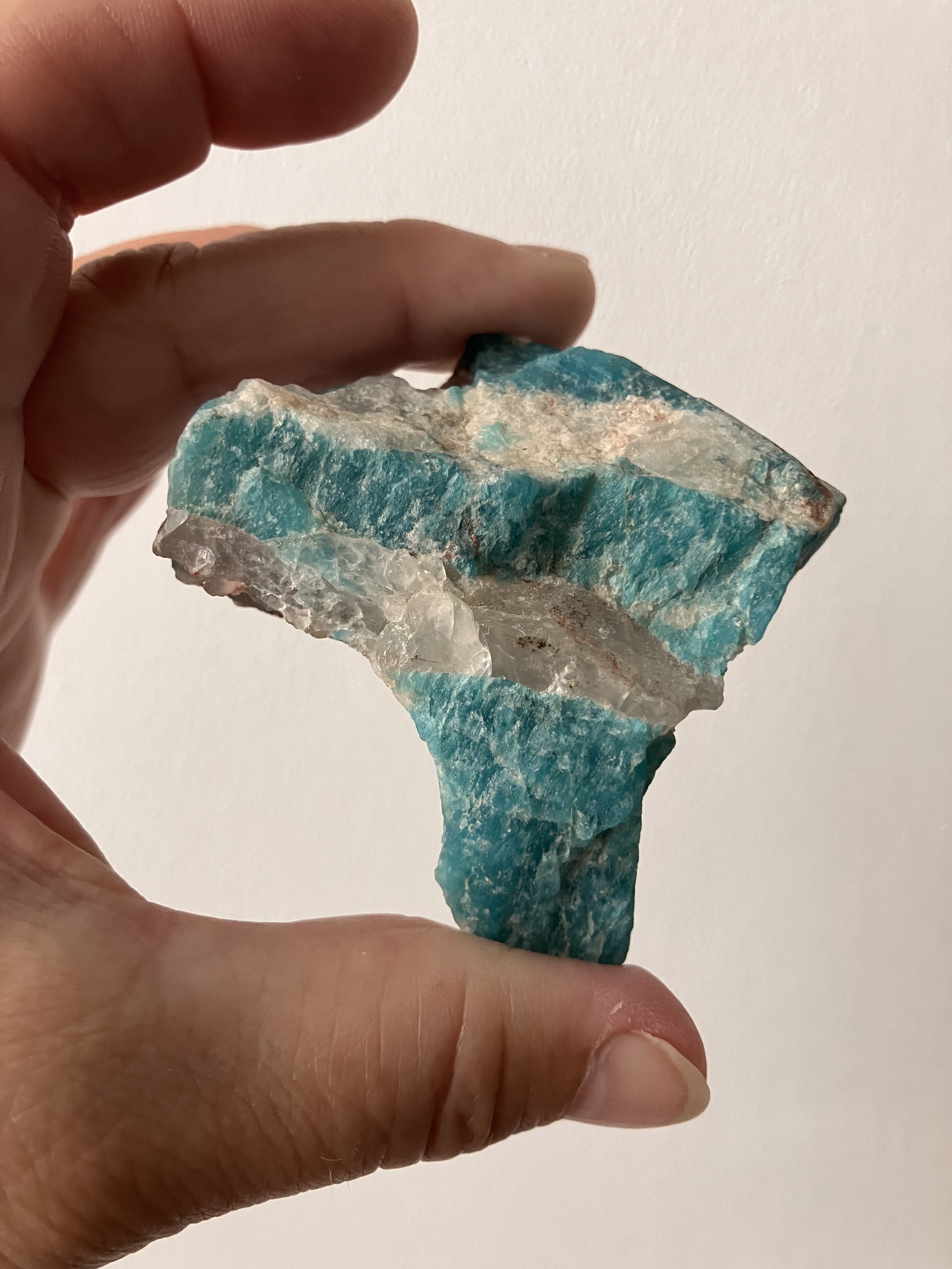 Amazonite brute Minas Gerais Brésil Poids 96gr Hauteur 6cm