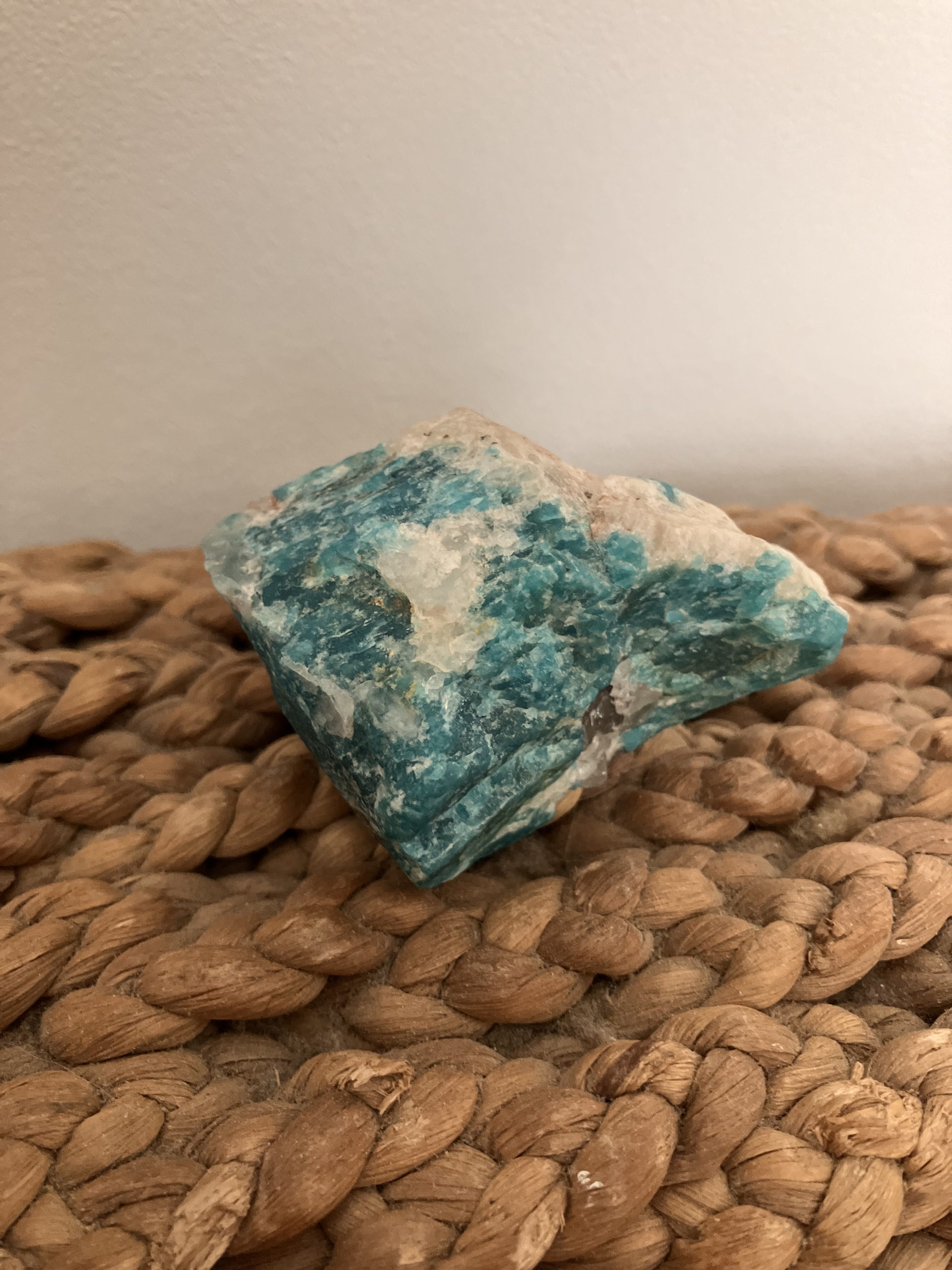 Amazonite brute Minas Gerais Brésil Poids 96gr Hauteur 6cm 2