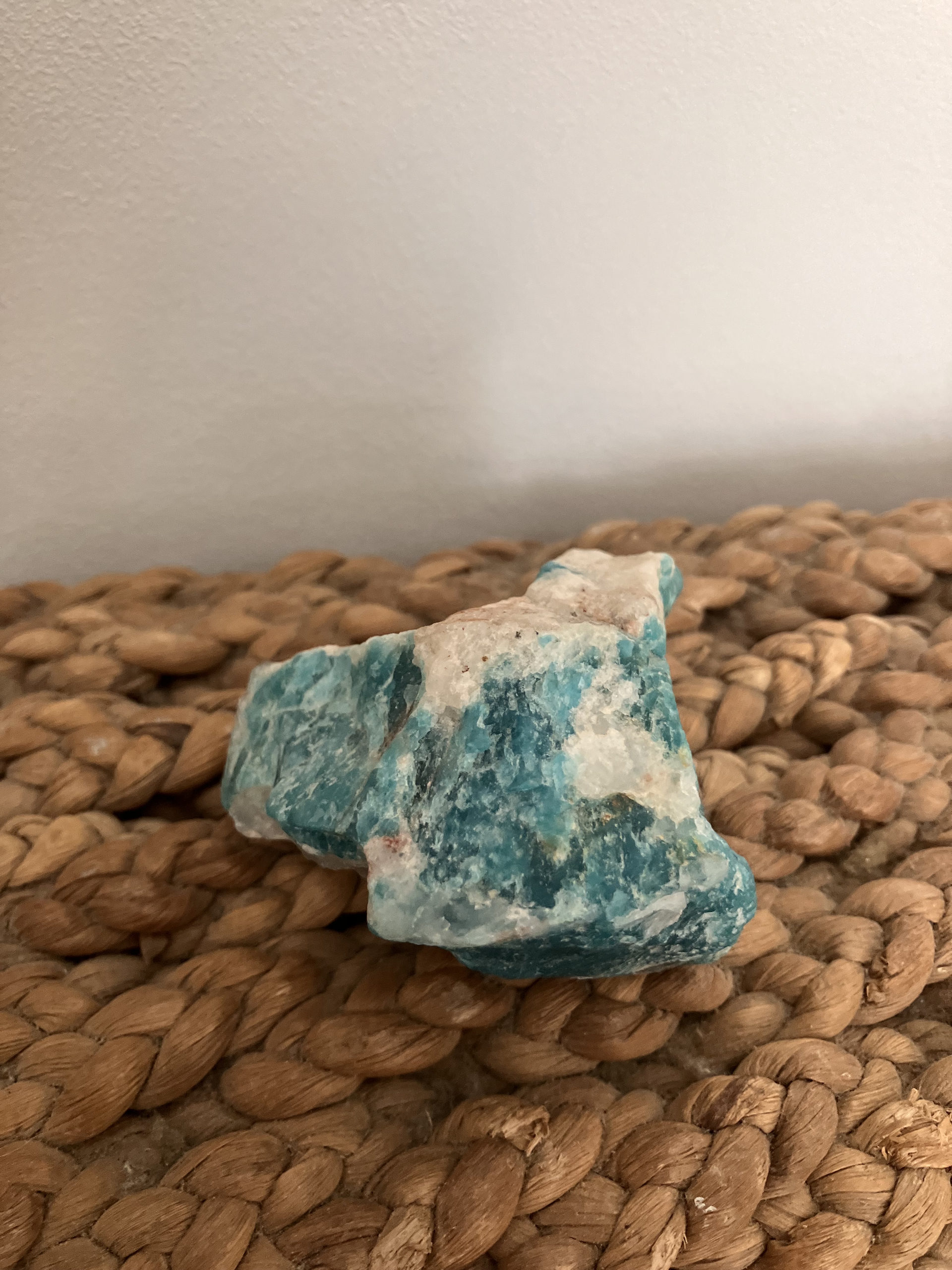 Amazonite brute Minas Gerais Brésil Poids 96gr Hauteur 6cm 4