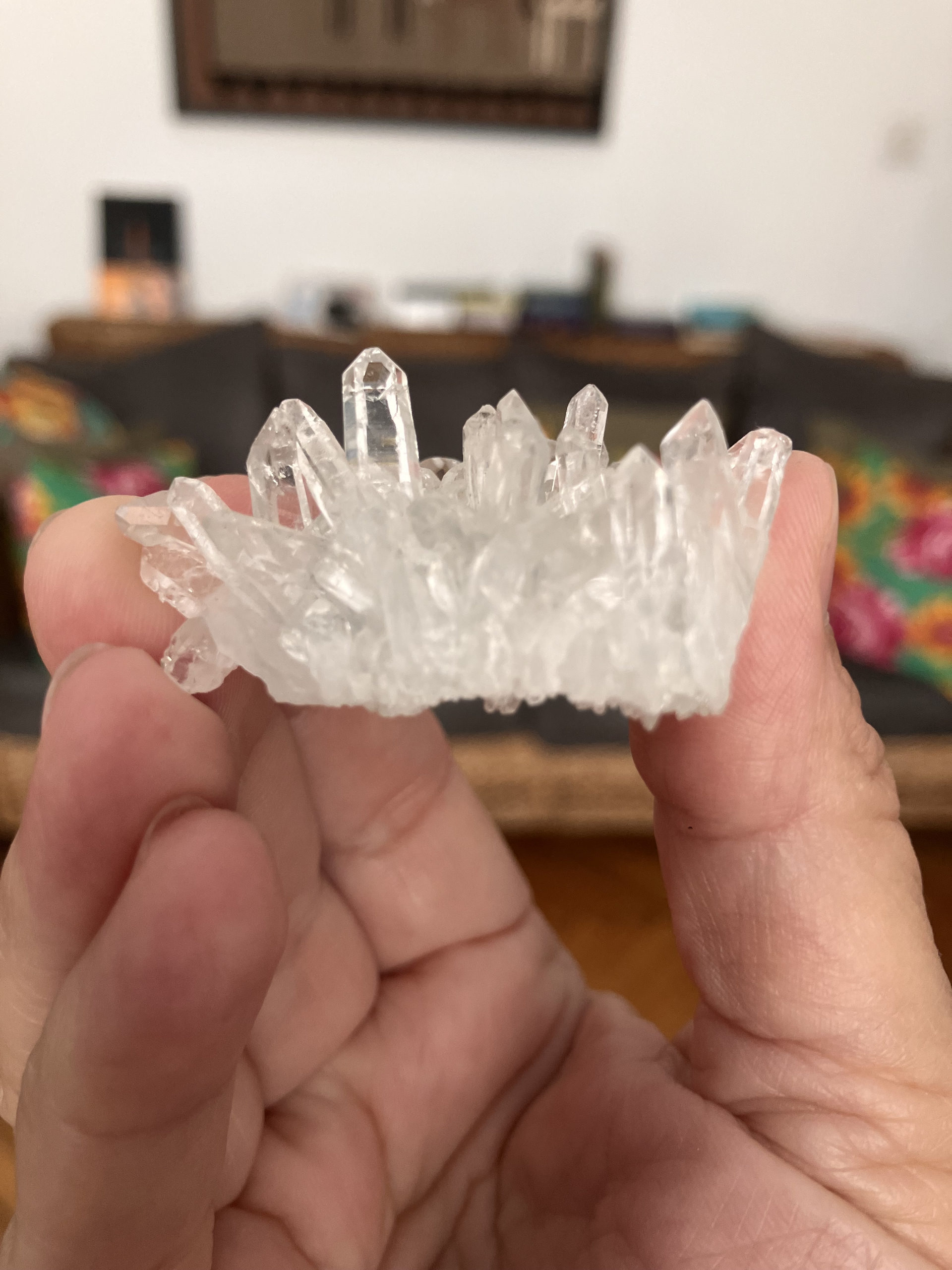 Amas de Cristal de Roche (Quartz hyalin) de Corinto - Minas Gerais-Brésil Poids 23 gr