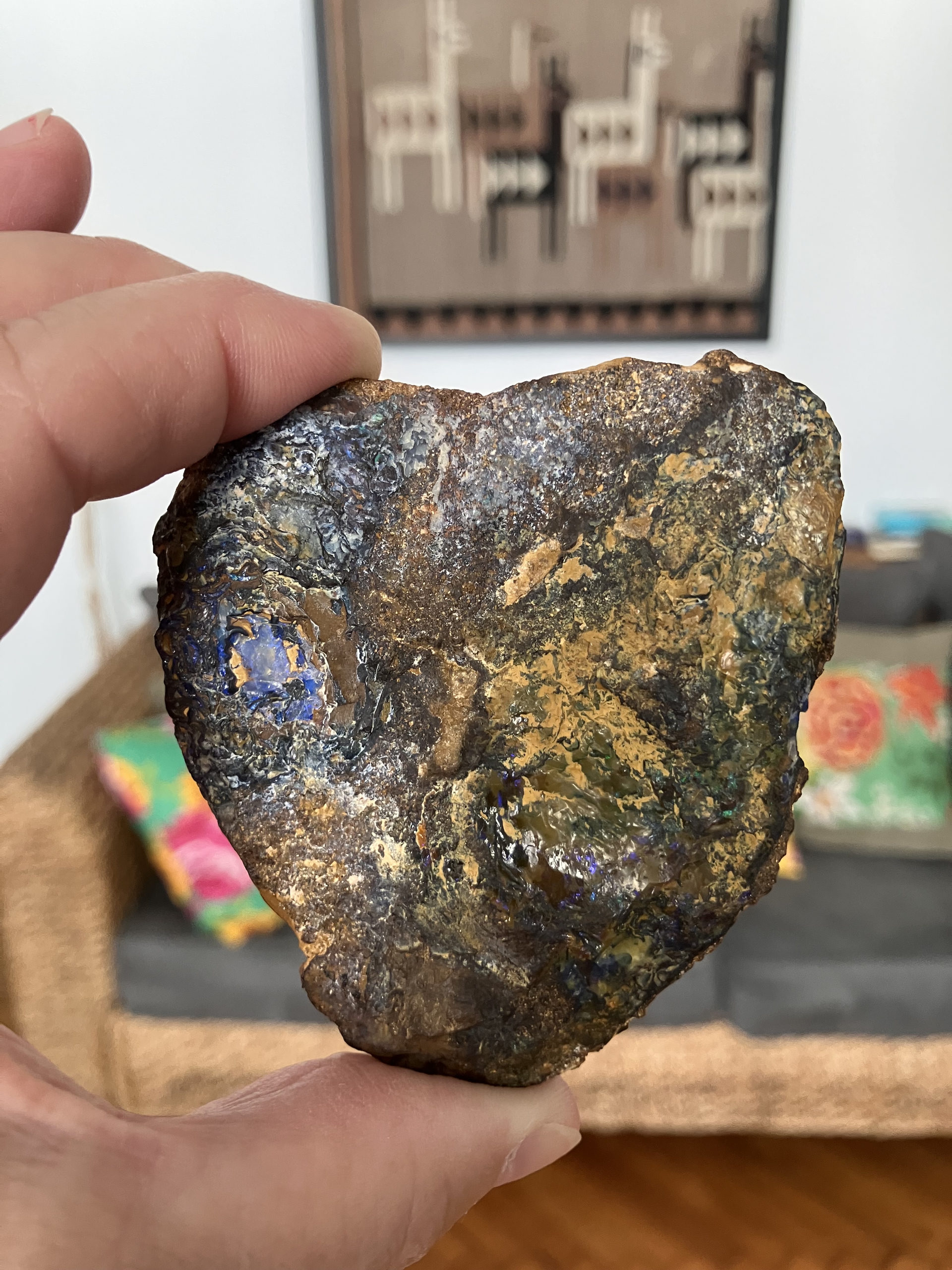 Opale Boulder Australie Largeur 7.5 cm - Hauteur 7 cm 2